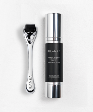 Titanium Micro Needle Derma Roller 1.5mm and Cleansing Spray Set