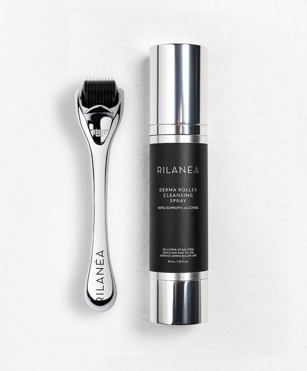 Titanium Micro Needle Derma Roller 1.5mm and Cleansing Spray Set