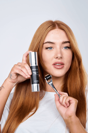 Titanium Micro Needle Derma Roller 1.5mm and Cleansing Spray Set - RILANÉA
