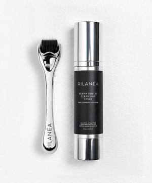 Titanium Micro Needle Derma Roller 1.5mm and Cleansing Spray Set - RILANÉA