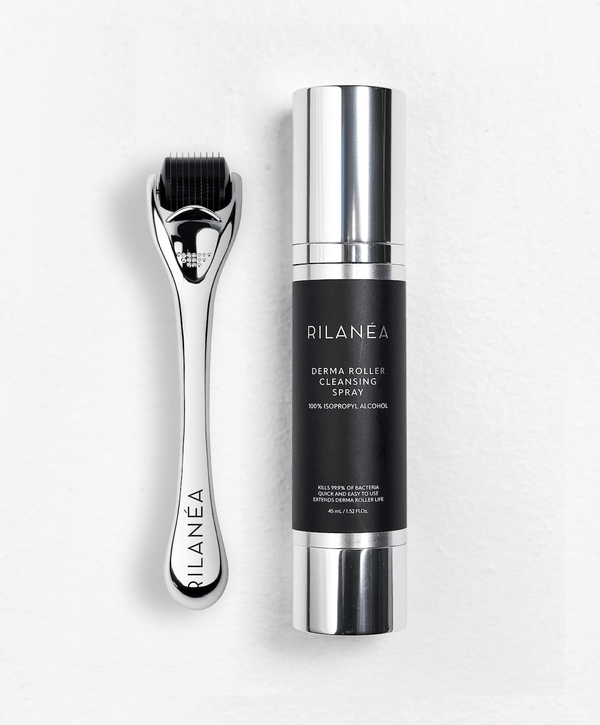Titanium Micro Needle Derma Roller 1.5mm and Cleansing Spray Set - RILANÉA